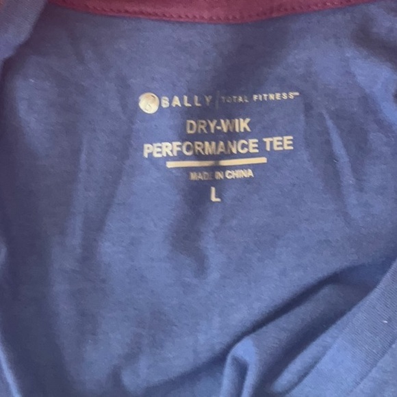 BALLY TOTAL FITNESS DRY-WIK PERFORMANCE TEE SIZE LARGE NWOT - Picture 6 of 7